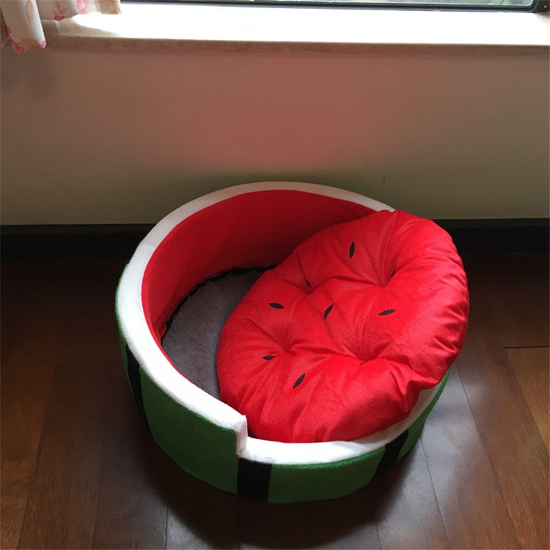 Cute Cotton Watermelon Dog Bed