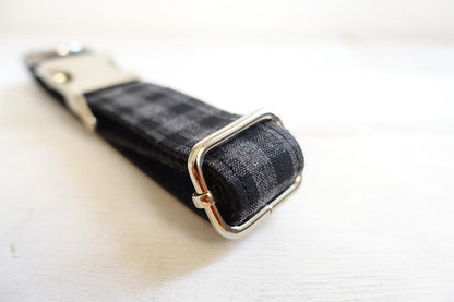 THE BLACK PLAID Dog Collar