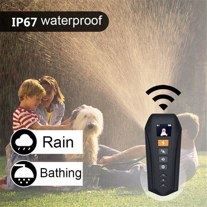 350m Shock Vibration IP67 Waterproof Dog Collar