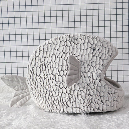 Fish Shape Cat Warm Soft Bed
