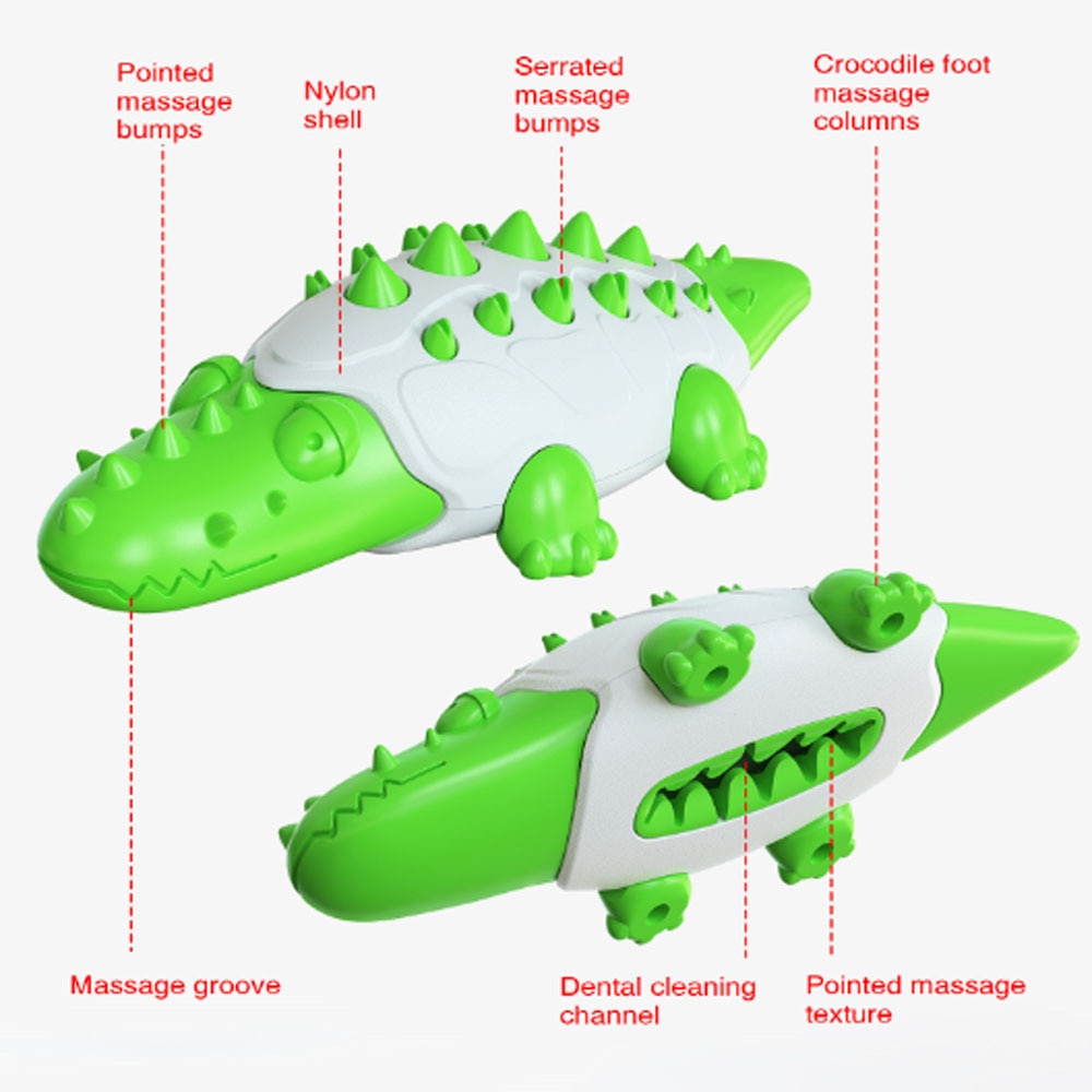 Crocodile Natural Rubber Dog Fun Toys