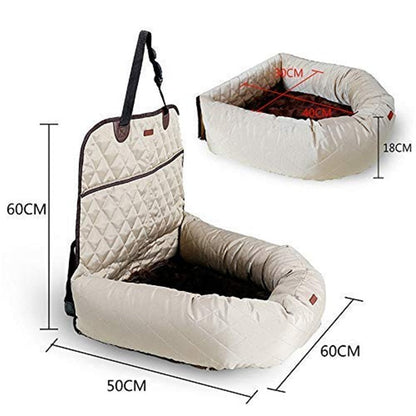 Luxury Dog Travel Car Seat Bed