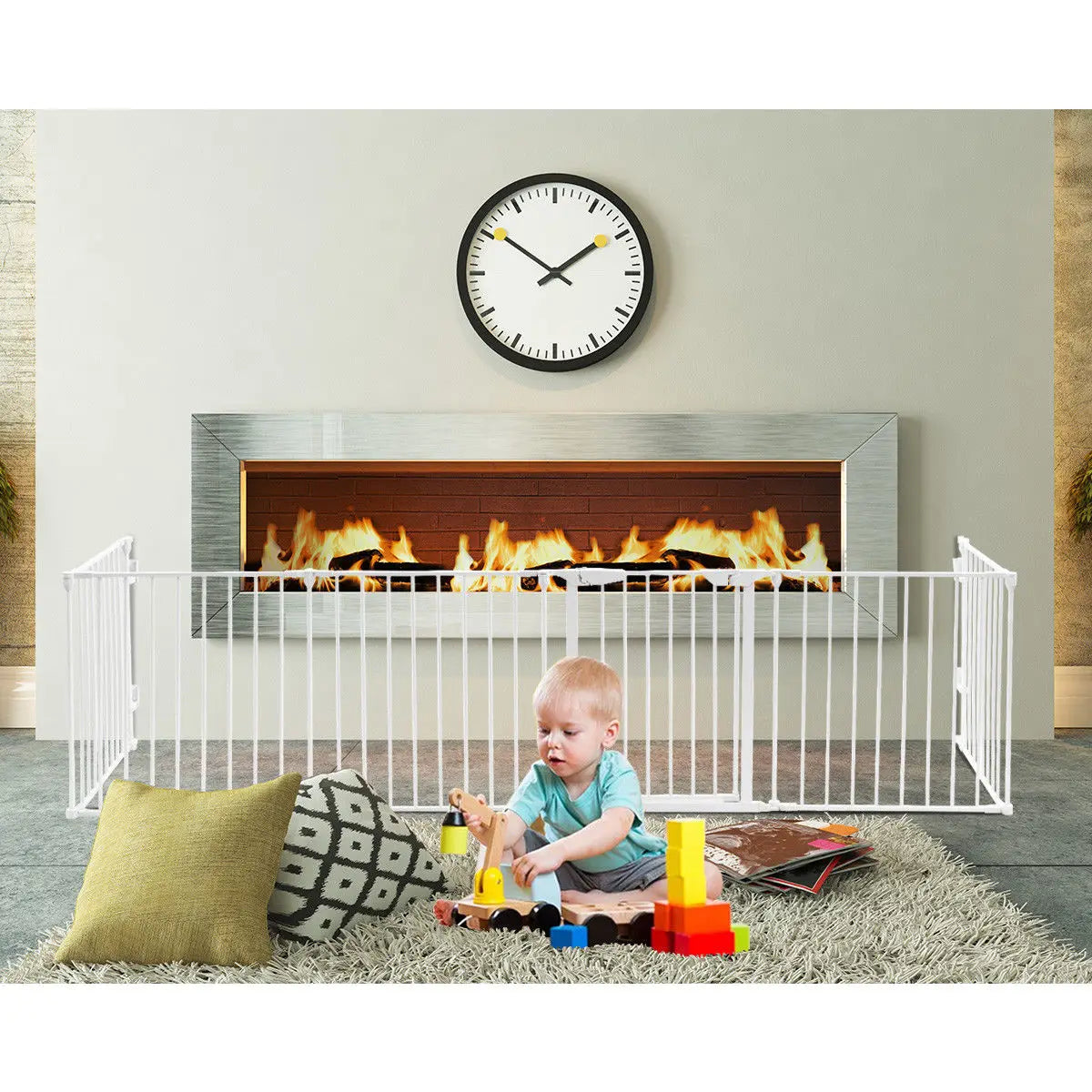 8 Panel Metal Pet Safety Gate