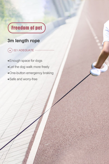 Luxury Led Lights Retractable Dog Leash