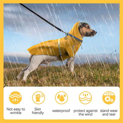 Lightweight Large Dog Hooded Poncho