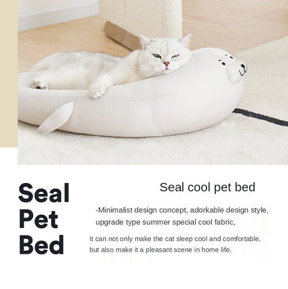 Ice Silk Seal Summer Cool Pet Bed