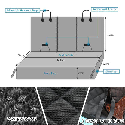 Waterproof Dog Car Seat Cover Cushion