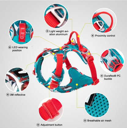 Camouflage Reflective Pet Dog Harness