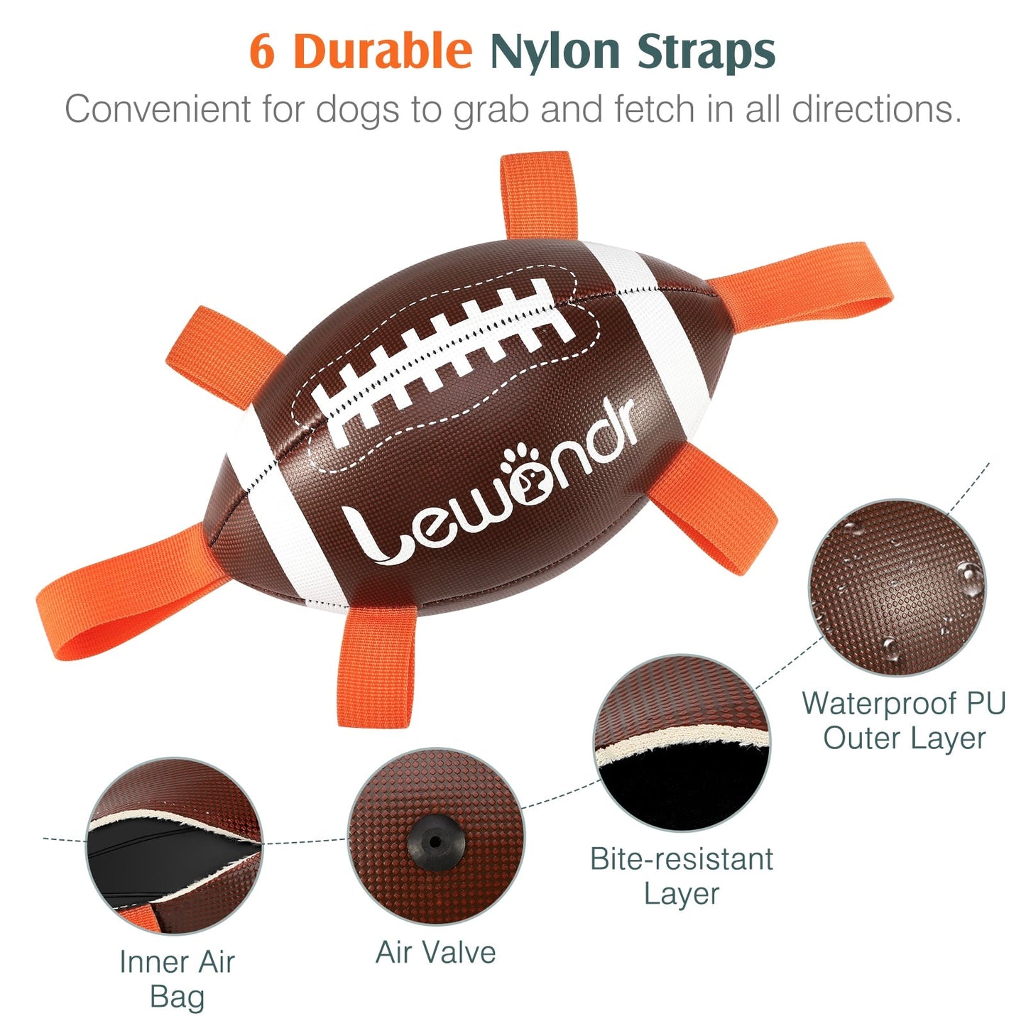 Dog Football Tug Of War Toys