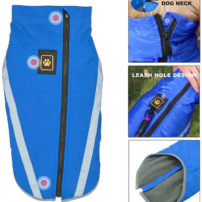 Warm Fleece Winter Dog Snowsuit