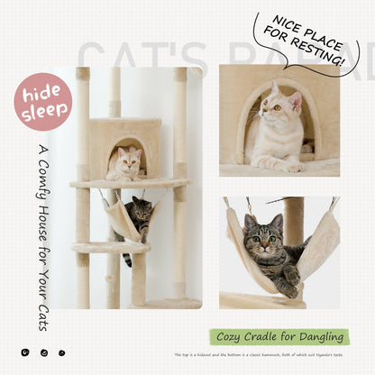Luxury Multi Layer Tall Cat Tree Tower