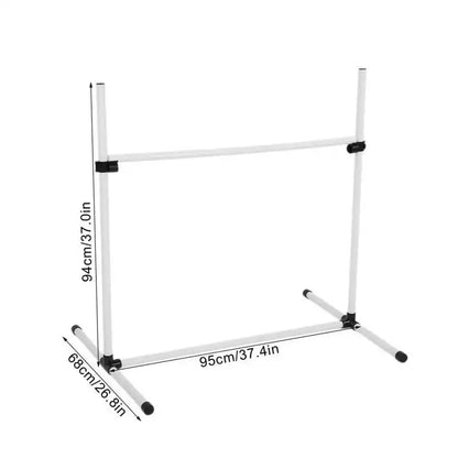 Adjustable Dog Hurdle Hoop Obstacle Set