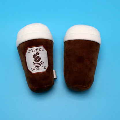 Creative Coffee Cup Squeaky Dog Toy