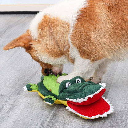 Interactive Crocodile Snuffle Toy