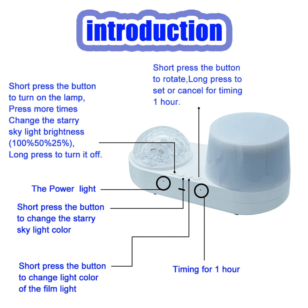 Ocean Rotate 3D Music Night Lamp