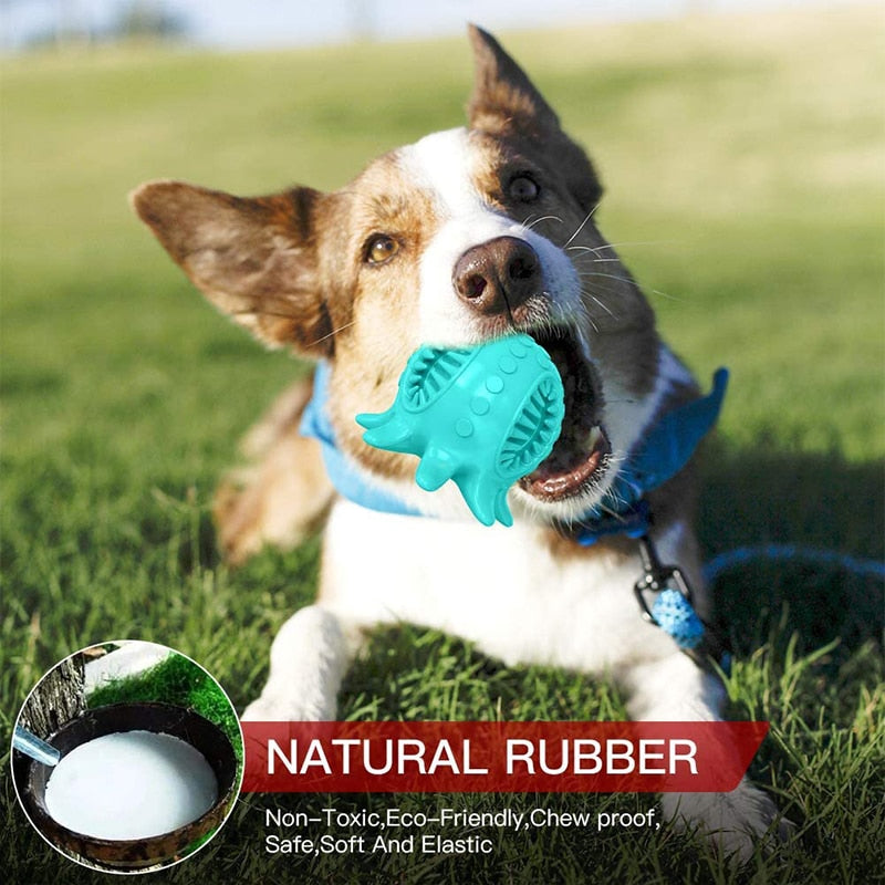 Octopus Shaped Squeaky Dog Toy