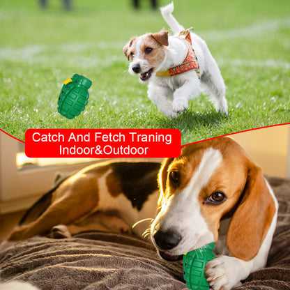 Indestructible Dog Grenade Chew Toy