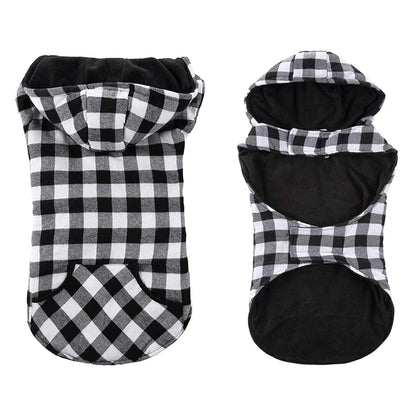 Warm Classic Plaid Dog Jacket