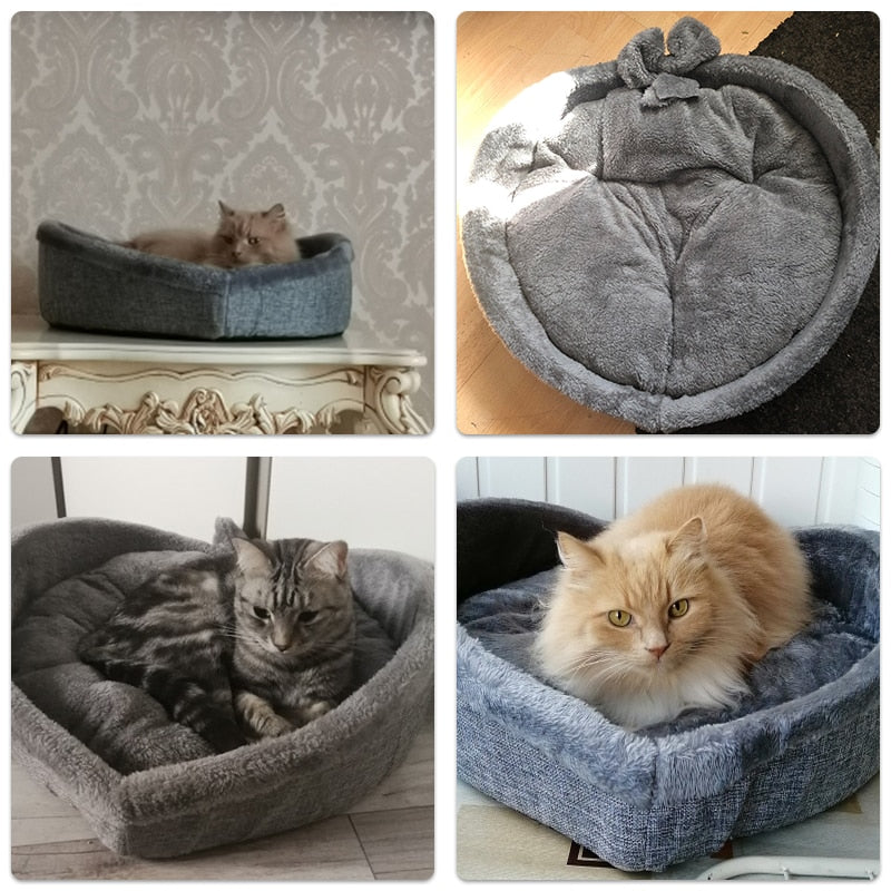 Cute Heart Shaped  Cat Bed