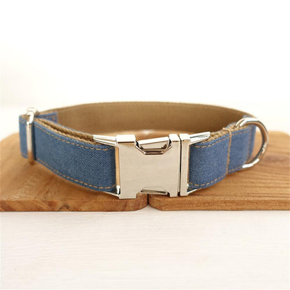 BROWN JEAN Fiber Dog Collar
