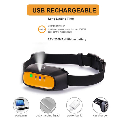150m Waterproof Rechargeable Dog Training Collars