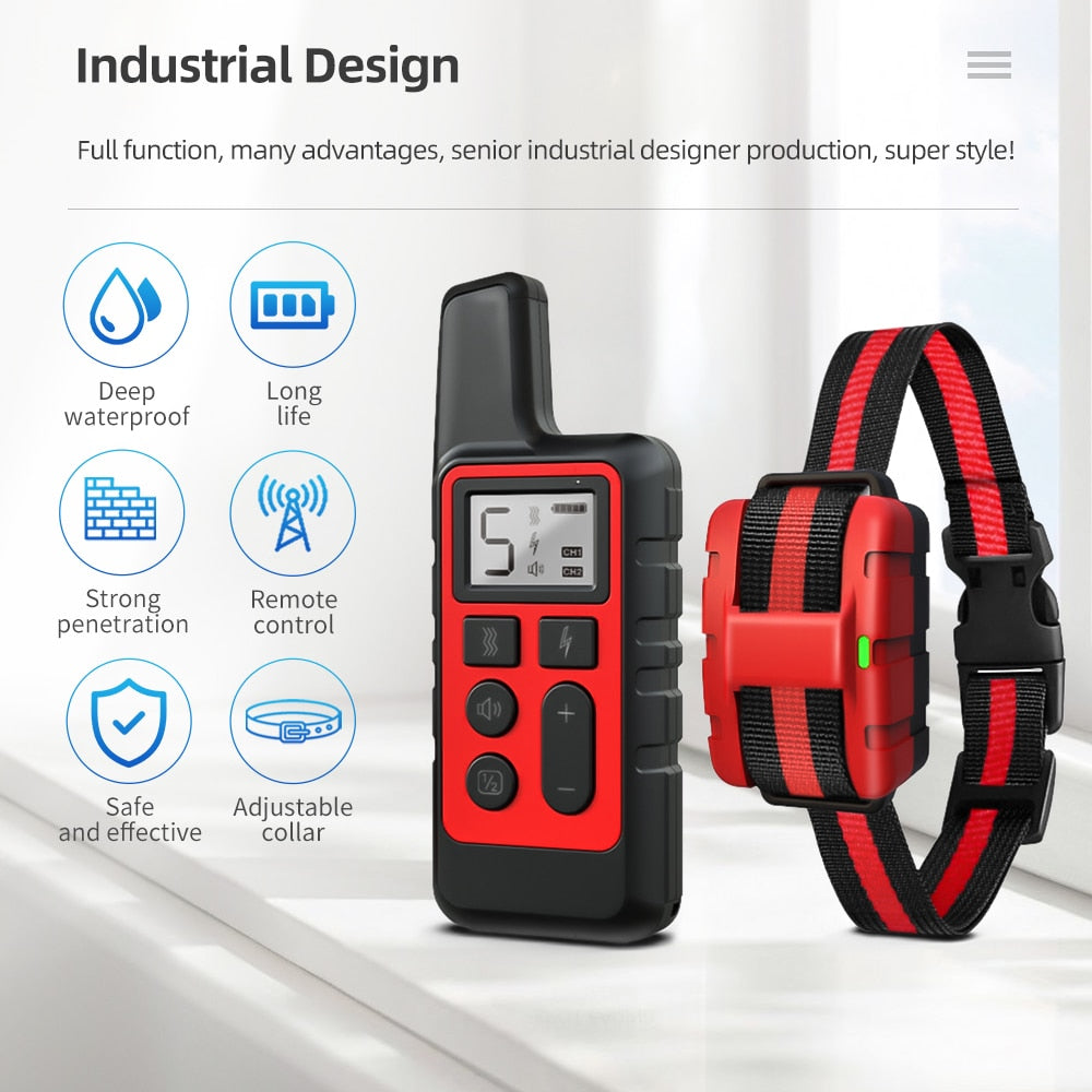 500m Waterproof Dog Training Collar