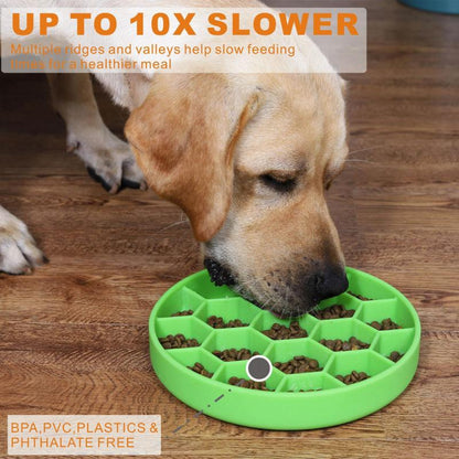 Anti Skid Pet Slow Food Bowl