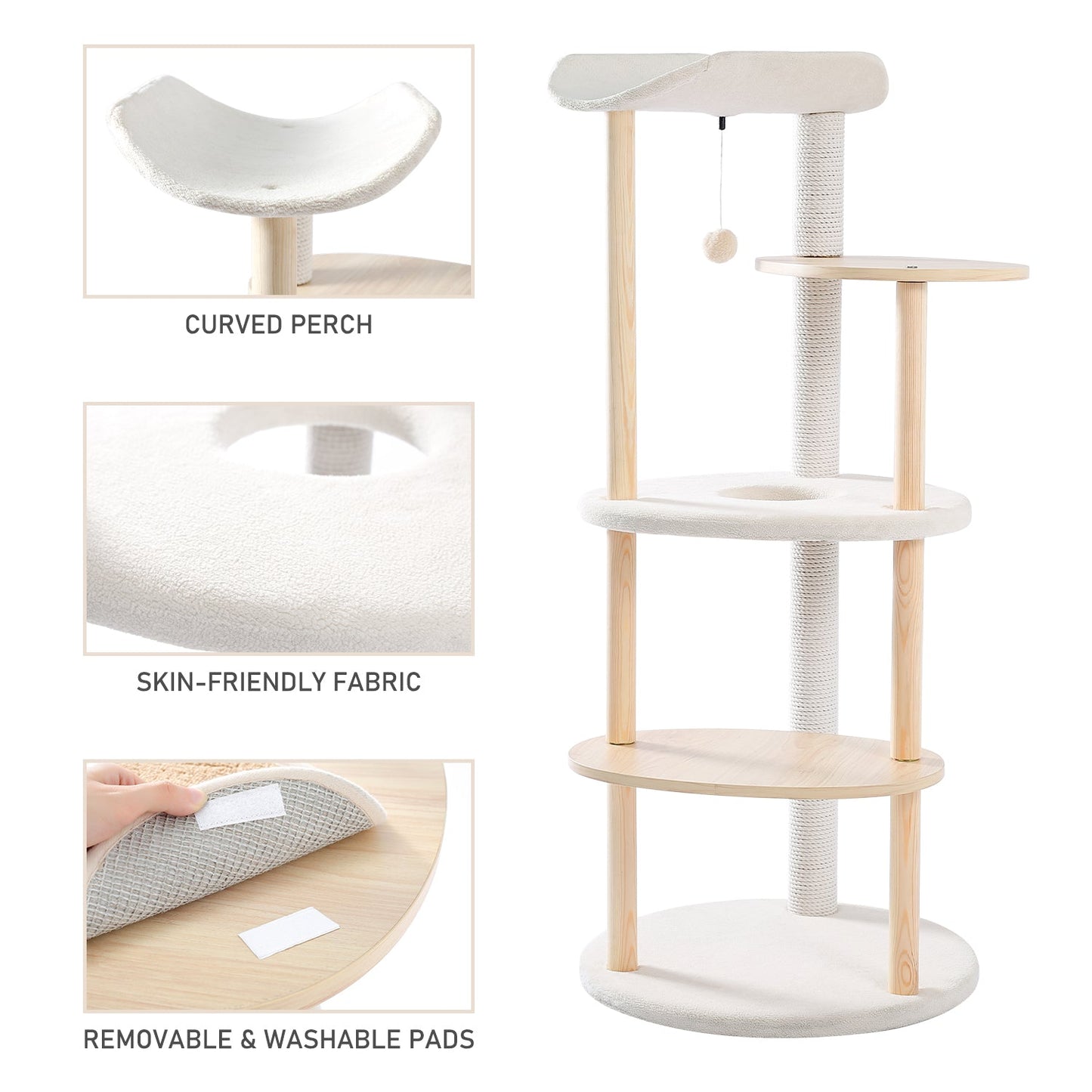 Multi Floor Cat Sisal Scratching Tower
