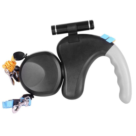 Automatic Retractable Dog Double Side Leash