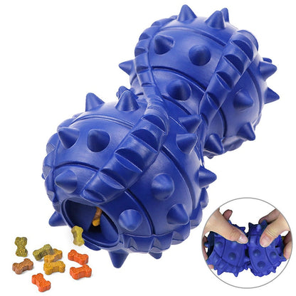 Interactive Barbell Dog Chew Toy