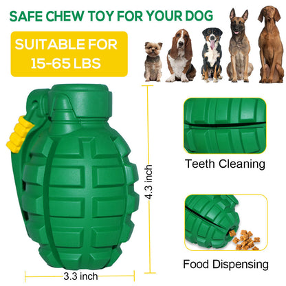 Indestructible Dog Grenade Chew Toy