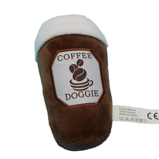 Creative Coffee Cup Squeaky Dog Toy