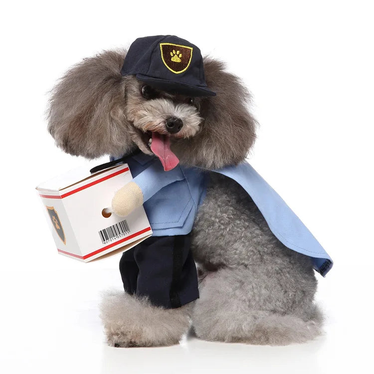 Funny Deliveryman Dog Costume