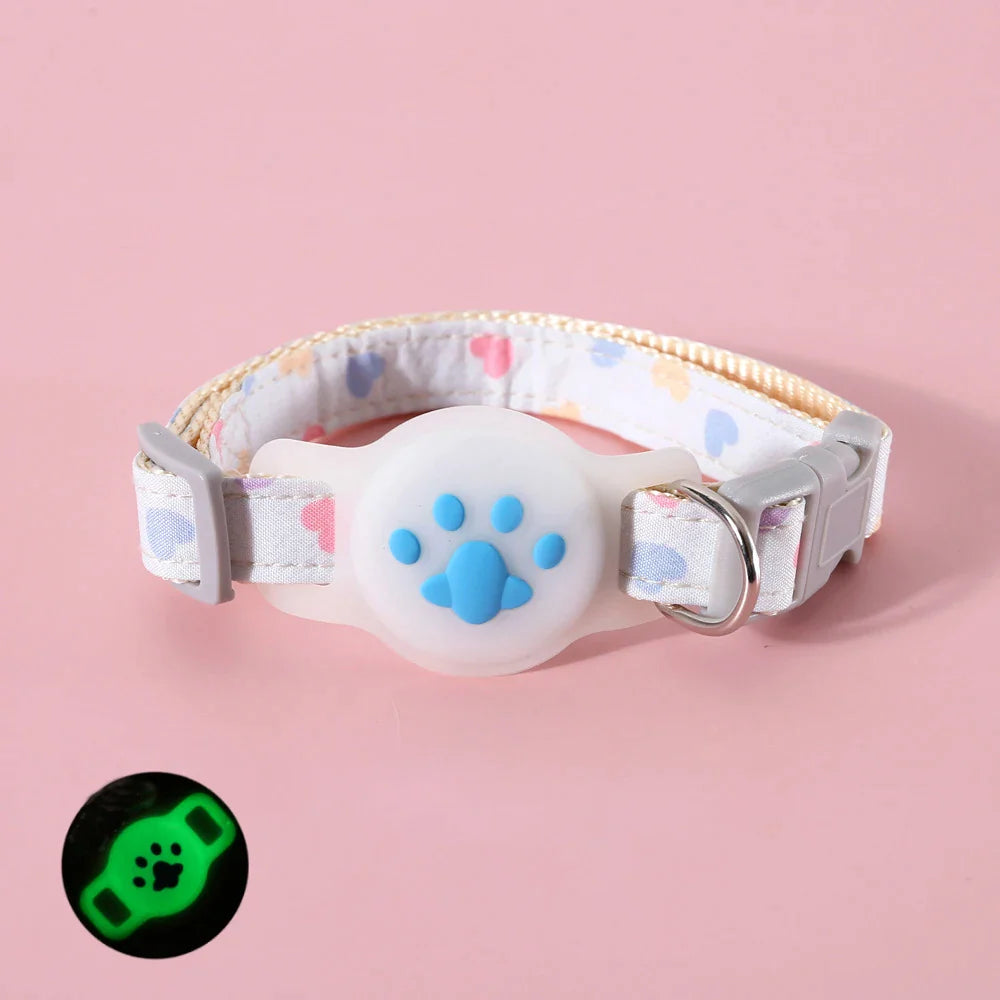 Silicone Cute Pet AirTag Collar & Lead