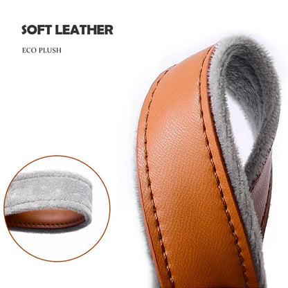 Leather Dog Chest Strap AirTag Harness