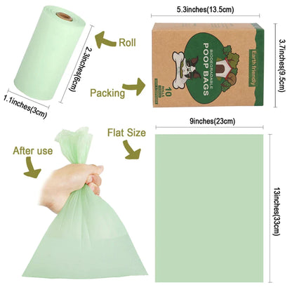 Biodegradable Leakproof Dog Poop Bag