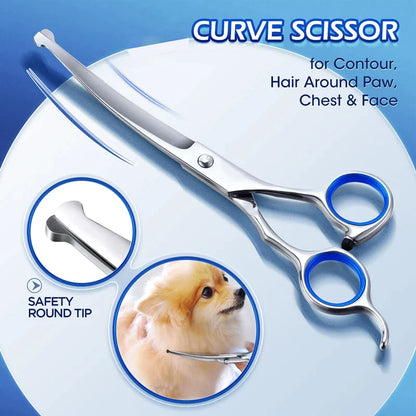 5 In 1 Professional Dog Grooming Scissors Kit