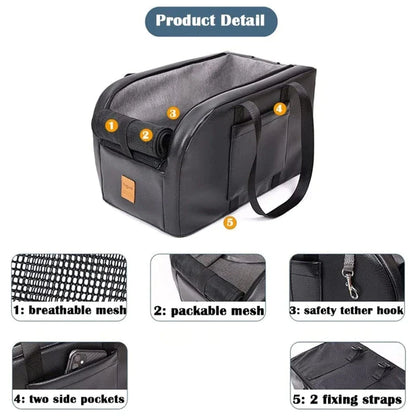 PVC Leather Dog Car Seat Booster