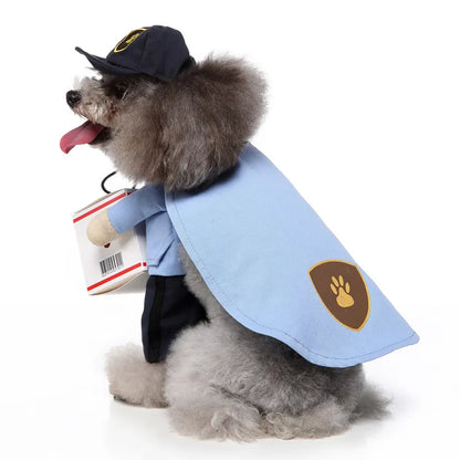 Funny Deliveryman Dog Costume