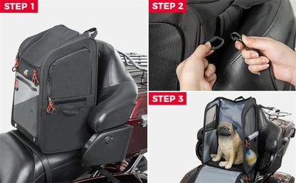44L Capacity Motorcycle Pet Carrier