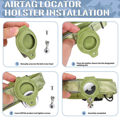 Reflective Big Dogs AirTag Collar