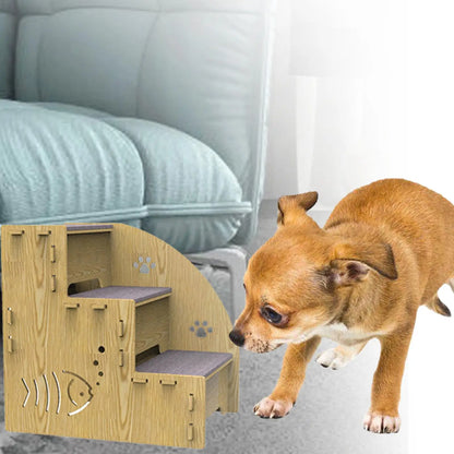Quality Wood Dog Stairs Steps