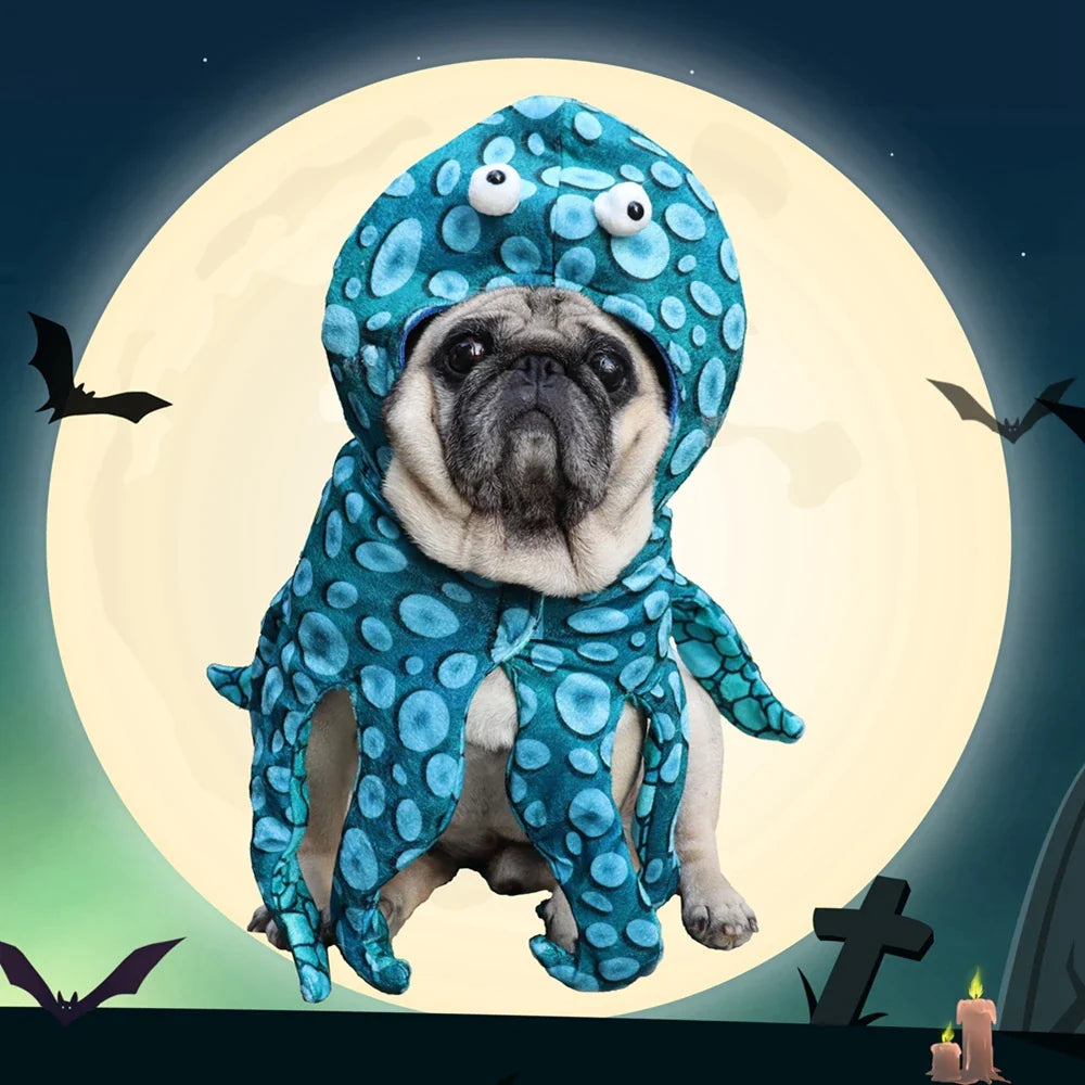 Pet Dog Halloween Octopus Costumes