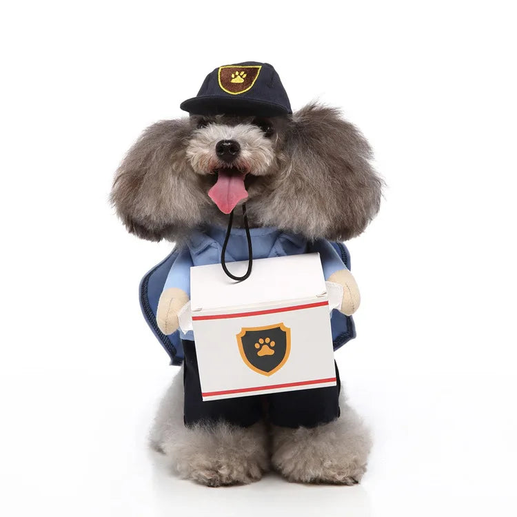 Funny Deliveryman Dog Costume