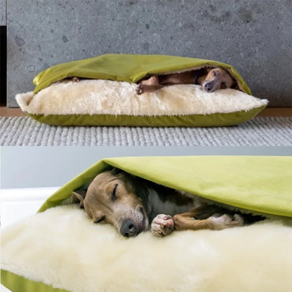 Luxury Plush Dogs Winter Warm Bed