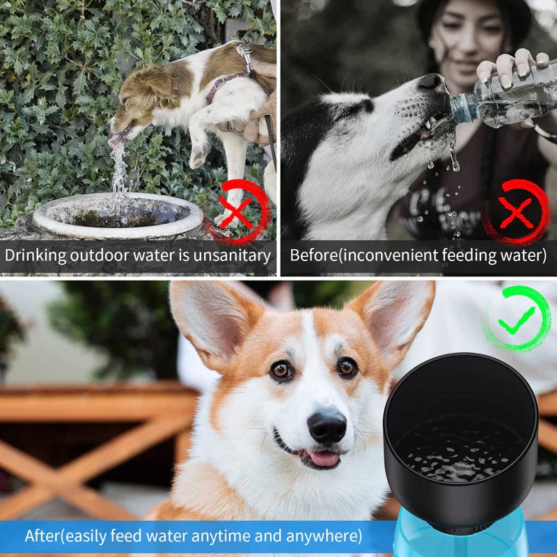 Leak-Proof 500ML Dog Water Bottle