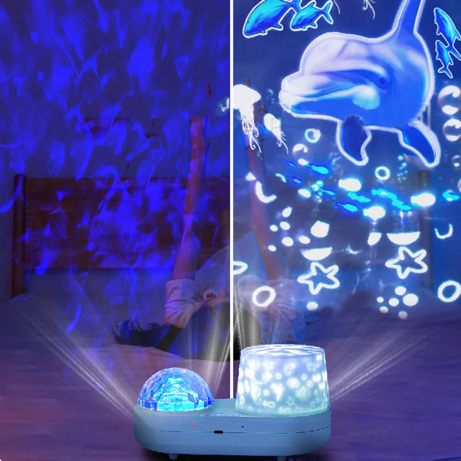 Ocean Rotate 3D Music Night Lamp