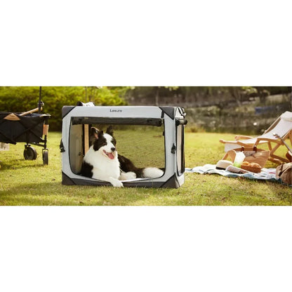 4-Door Collapsible Dog Travel Crate