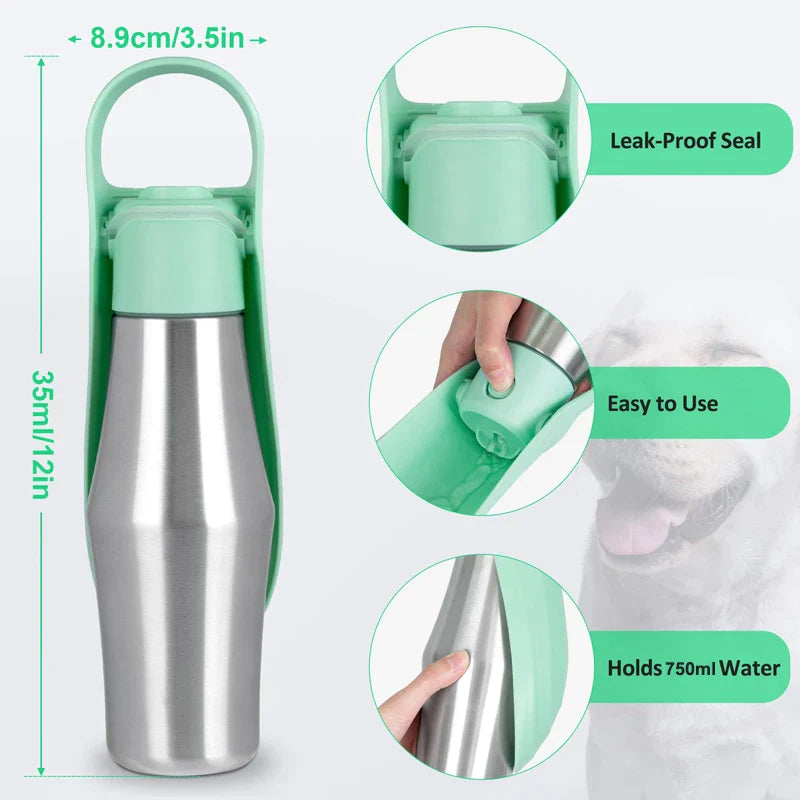 750ml Portable Dog Water Bottle