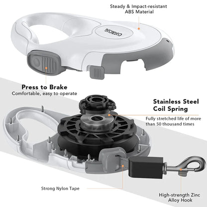 4M Retractable Strong Nylon Dog Lead